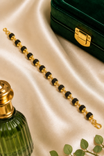 Load image into Gallery viewer, Adiyogi Rudraksha Gold-Tone Bracelet