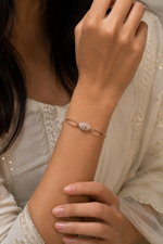 Load image into Gallery viewer, Evil Eye Aura Rose Gold Crystal Bracelet