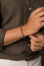 Load image into Gallery viewer, Maha Rudraksha Gold-Tone Bracelet