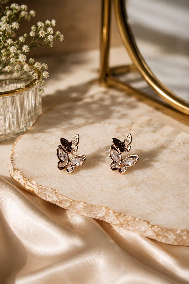 Flutter Bloom Butterfly Stud
