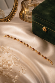 Trinetra Rudraksha Gold-Tone Bracelet