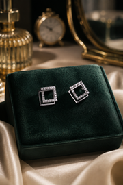 Luxe Prism Square Stud