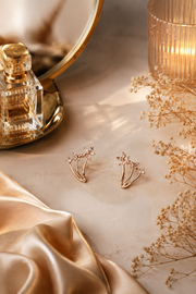 Celestial Bloom Ear Climber Stud
