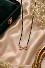 Load image into Gallery viewer, Infinity Bloom Rose Gold Mangalsutra
