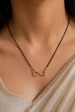Load image into Gallery viewer, Infinity Bloom Rose Gold Mangalsutra