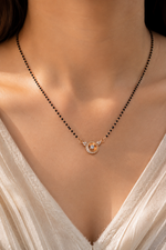Load image into Gallery viewer, Infinity Bloom Rose Gold Mangalsutra