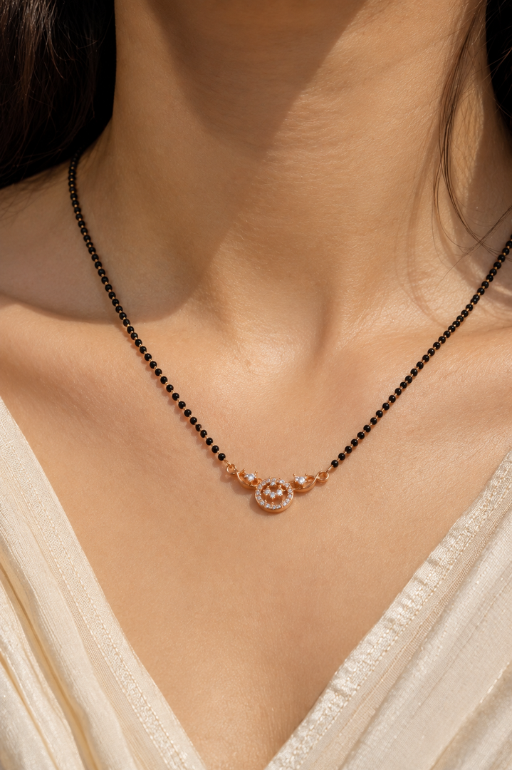 Eterna Sparkle Rose Gold Mangalsutra