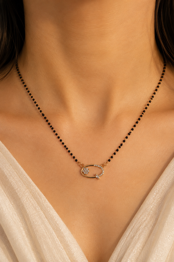 Eternal Orbit Rose Gold Mangalsutra