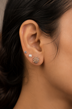 Load image into Gallery viewer, Aurora Bloom Crystal Stud