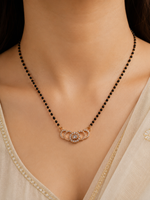 Load image into Gallery viewer, Trinity Spark Rose Gold Mangalsutra