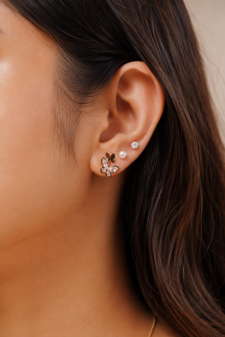 Flutter Bloom Butterfly Stud