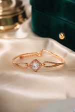Load image into Gallery viewer, Aurora Radiance Rose Gold Crystal Bracelet